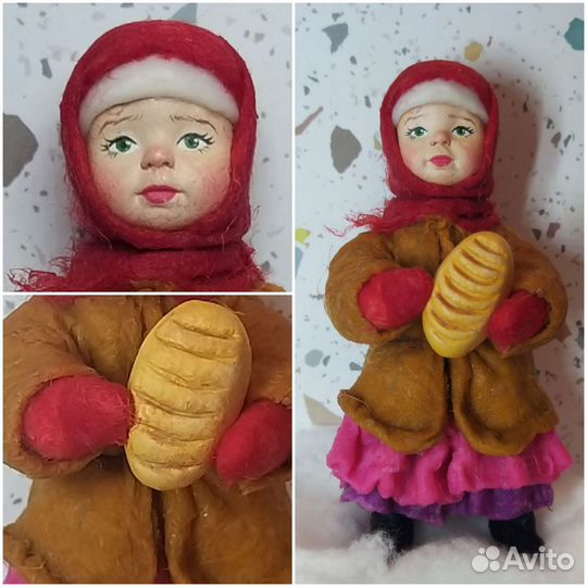 Ватные елочные игрушки