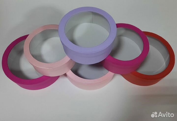 Коробки шайбы с прозрачной крышкой