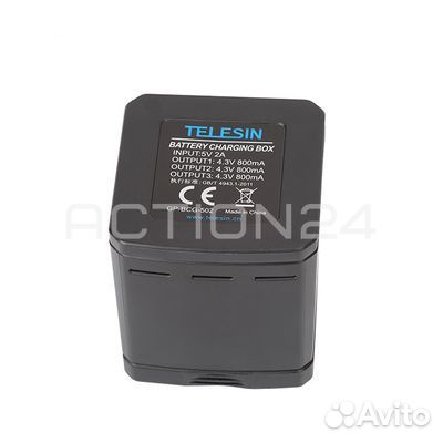 Зарядное устройство Telesin Куб на 3 аккумулятора