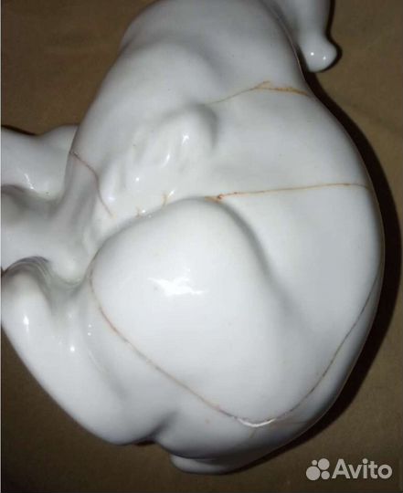 Лфз. Белый мишка, оленёнок, щенок и блюдце