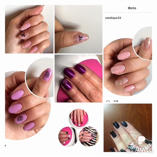 Ногти шеллак с дизайном