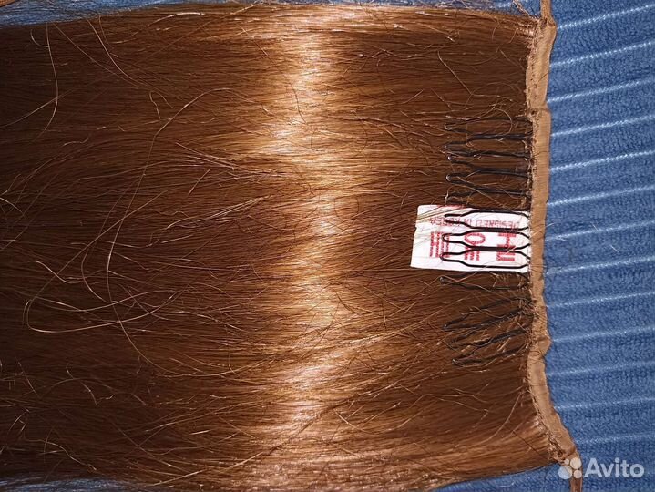 Каштановый Хвост шиньон из натуральных волос