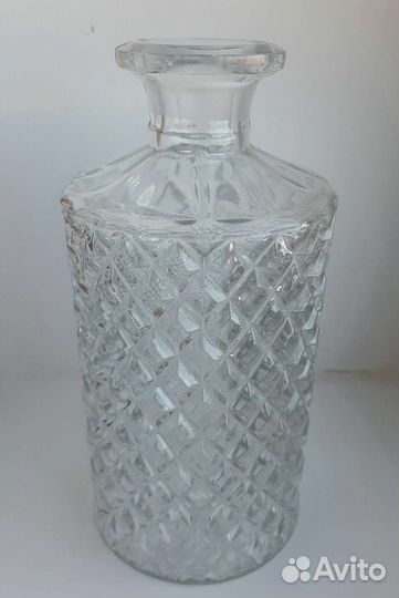 Графин и 6 стопок богемский хрусталь Богемия СССР