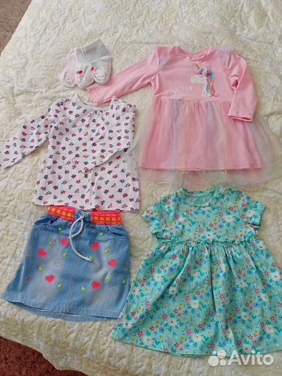 Одежда для девочки пакетом размер 86