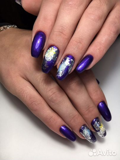 Маникюр/педикюр с покрытием гель лак