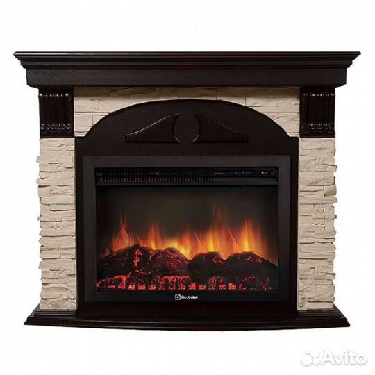 Портал Firelight Torre 25S камень, шпон венге