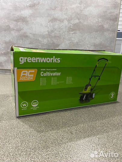 Культиватор Greenworks 950w