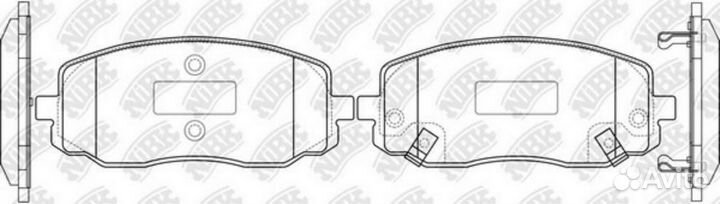 Nibk PN0438 Колодки торм. пер