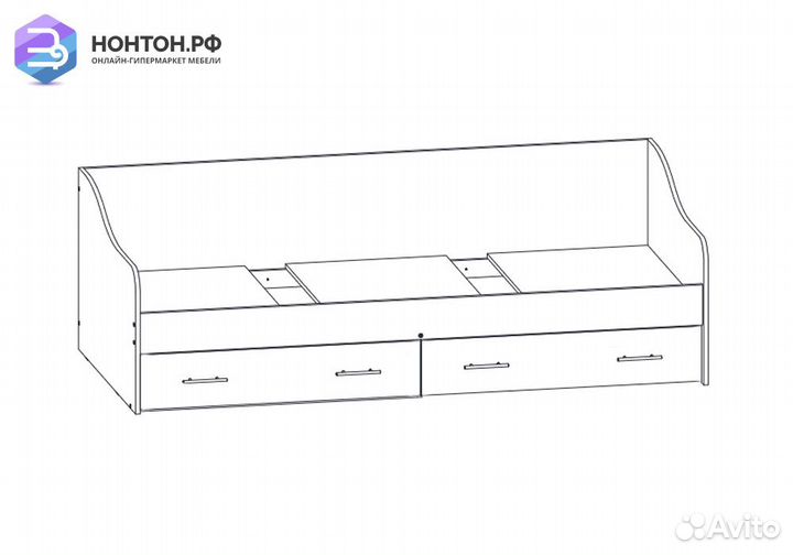 Кровать Вега fashion-1 белый / розовый