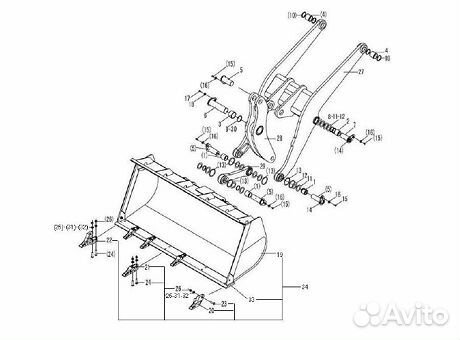 Палец маятника (средний) LGB301-85х132х245-40Cr