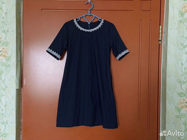 Школьное платье (синее) на рост 116-122