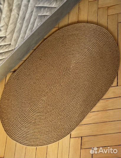 Джутовый коврик 1х1