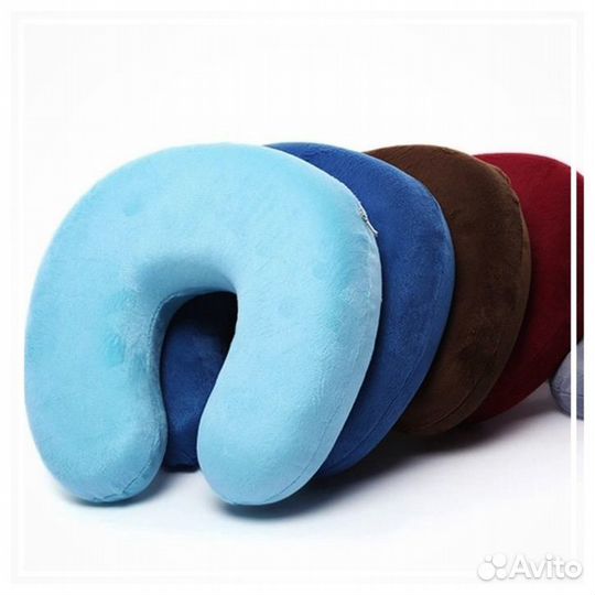 Ортопедическая подушка-рогалик с эффектом памяти
