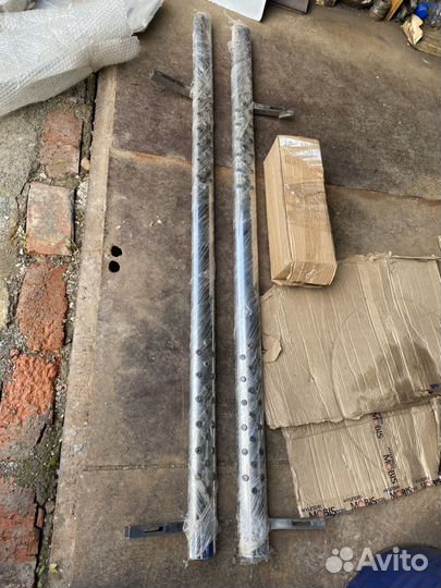 Защита порогов Hyundai Santa Fe 2012