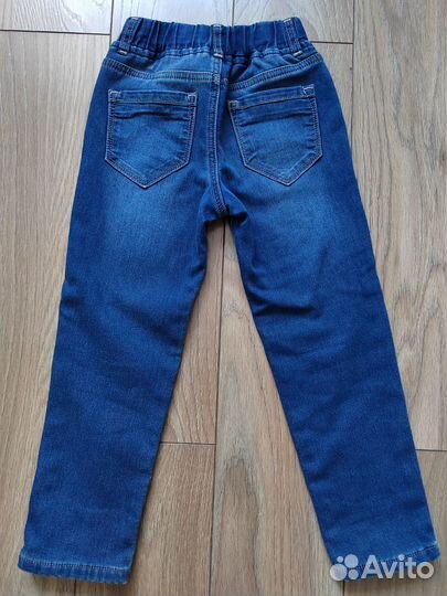 Джинсы утеплённые 128
