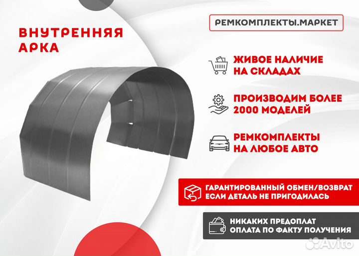 Кузовная арка Solaris правая