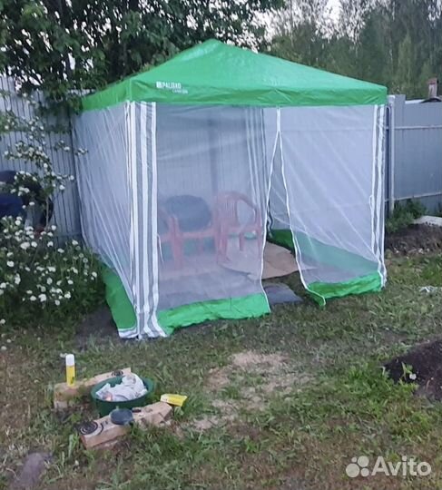 Тент садовый с москитной сеткой