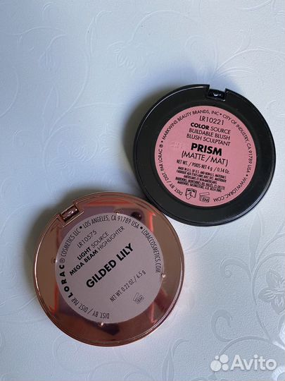 Румяна и хайлайтер Lorac