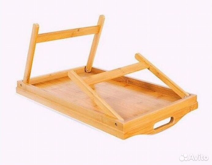 Деревянный столик-поднос