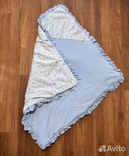 Конверт одеяло на выписку для мальчика зимний