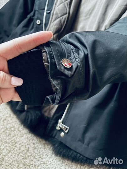 Парка с натуральным мехом 44-46