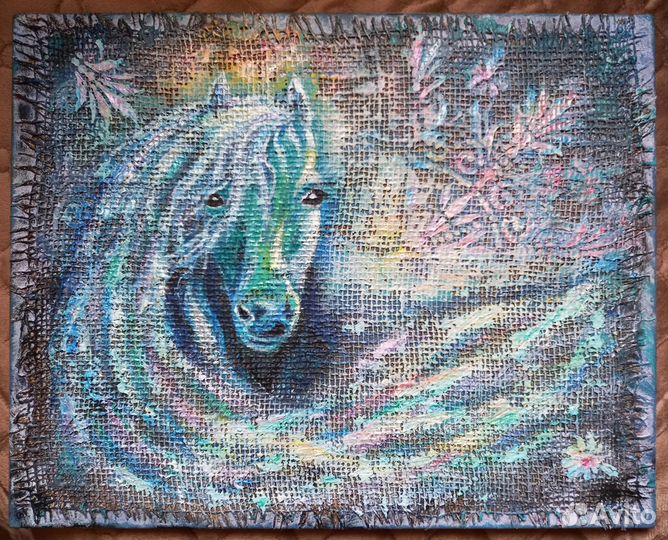 Картина маслом на холсте Портрет лошади