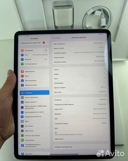 iPad Pro 12.9 m1 256Gb WiFi + LTE