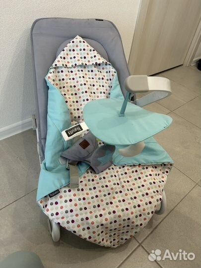 Кресло качалка детское шезлонг nuovita