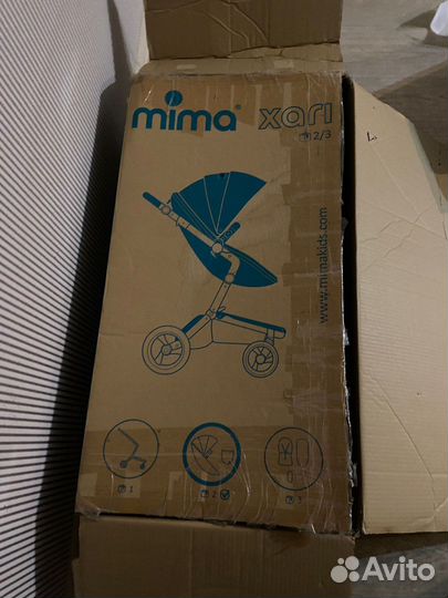 Коляска mima xari 2 в 1 с документами