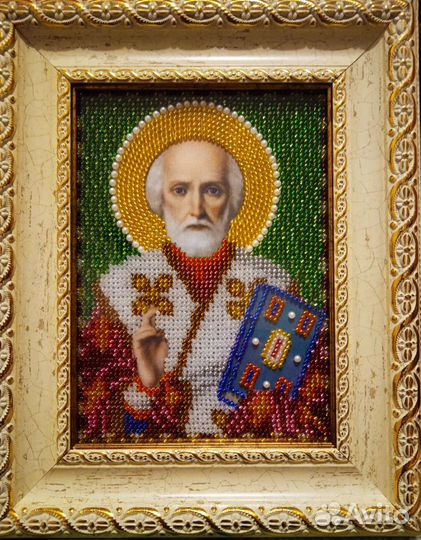 Икона вышитая бисером