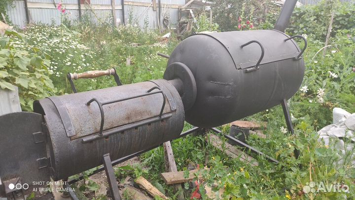 Мангал барбекю-коптильня