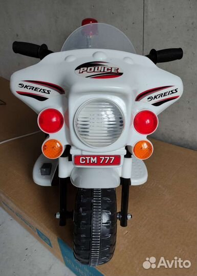 Детский трёхколёсный электромотоцикл Kreiss