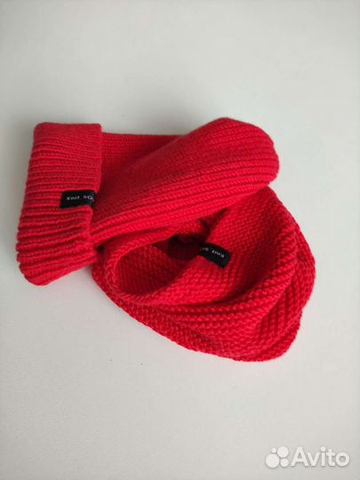Шапка и снуд (комплект вязаный)