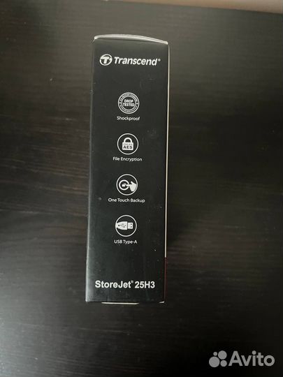 Переносной жёсткий диск 1 тб HDD Transcend