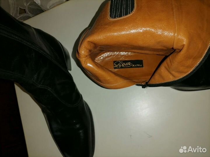 Ботинки кожаные женские