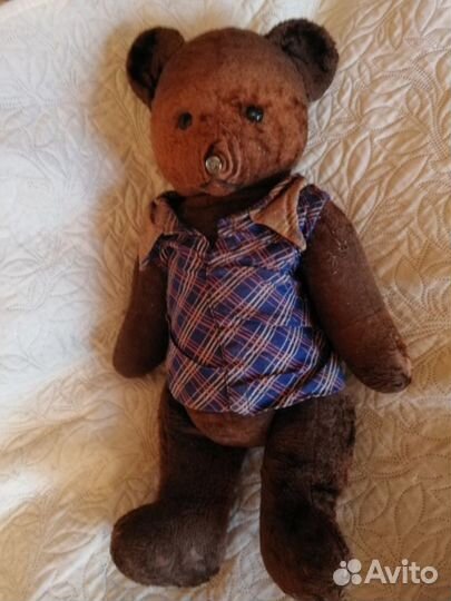 Мишка игрушка 50-х годов СССР опилки