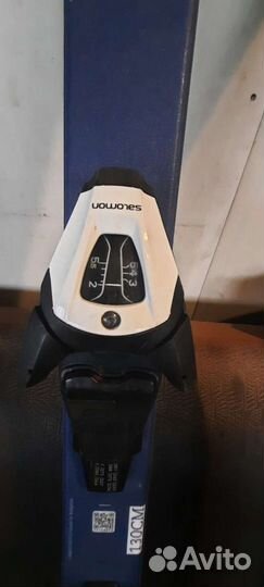 Горные лыжи Salomon E Qst Max Jr M 130см+ ботинки