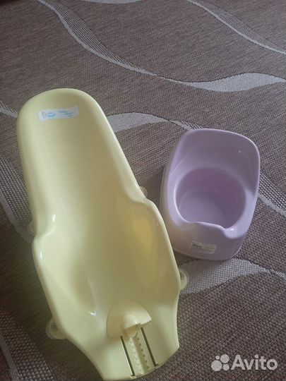 Горка для купания, и горшок