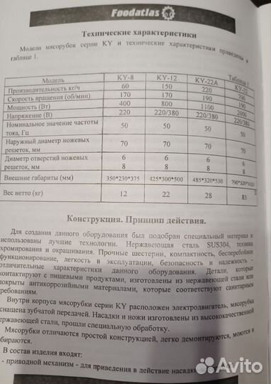 Мясорубка электрическая промышленная