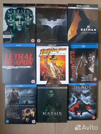 Blu ray и 4K UHD коллекции лицензия