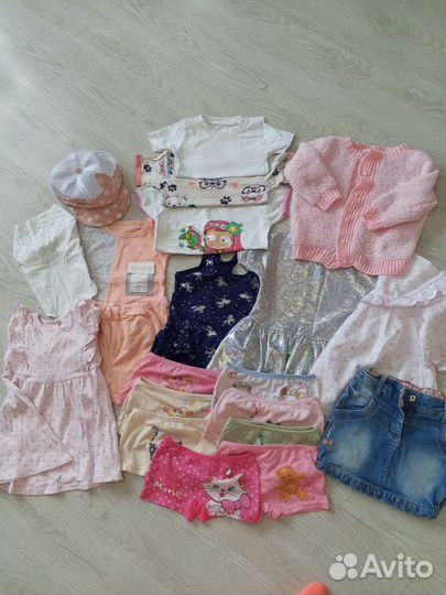 Вещи пакетом для девочки 86