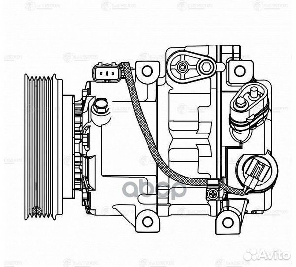 Компрессор кондиц. для ам Hyundai Santa Fe III
