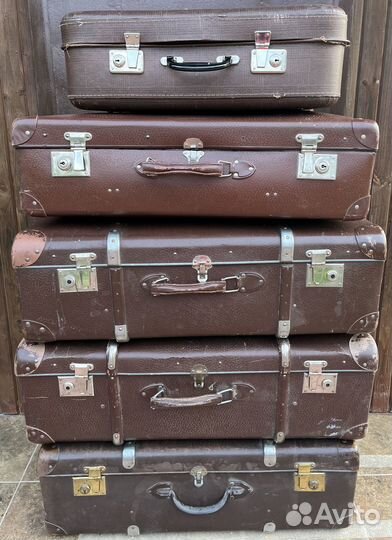 Чемодан ретро винтаж СССР большой 5 шт