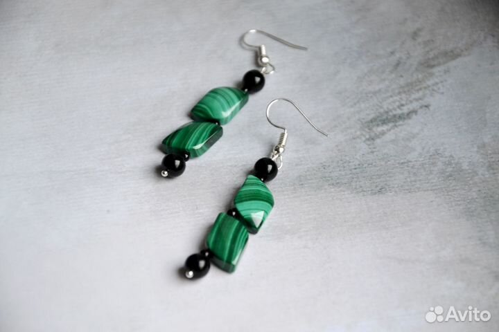 Серьги с камнями украшения бижутерия арт 186