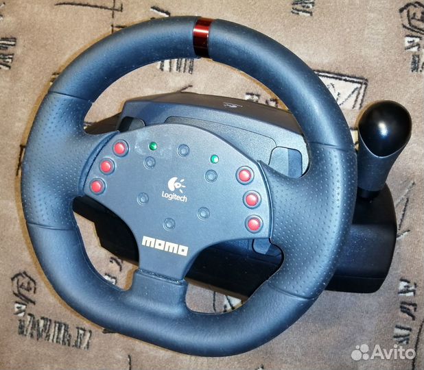 Руль игровой momo racing с педалями