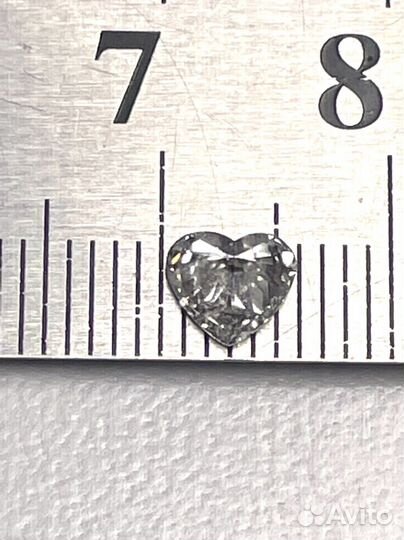 Золотая подвеска с натуральным брил. 0,50 ct. GIA