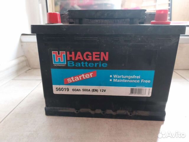 Аккумулятор Hagen Batterie 60Ah 500A 12V