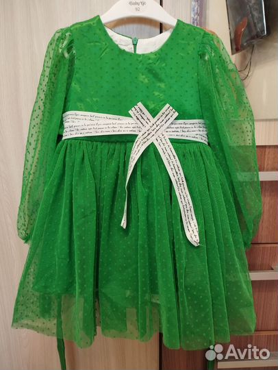 Нарядное платье для девочки 98
