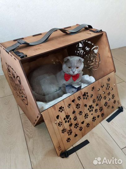 Домик-переноска для кошек 