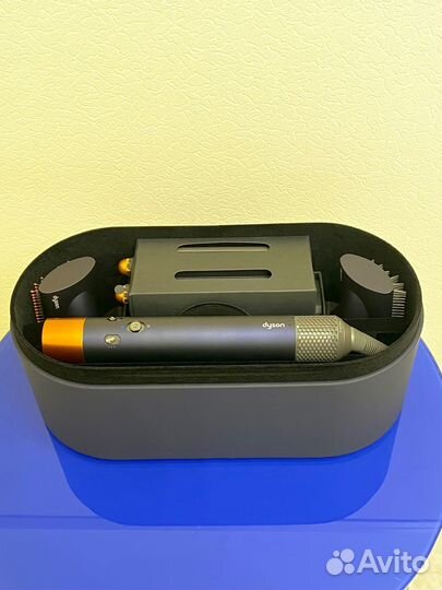 Стайлер Dyson airwrap complete long синий/медный